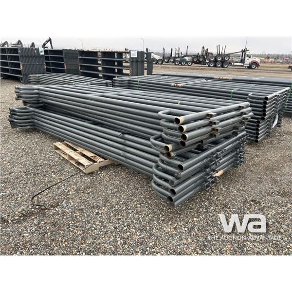 (12) 5X12 FT. GREY LIVESTOCK PANELS