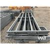 Image 5 : (12) 5X12 FT. GREY LIVESTOCK PANELS