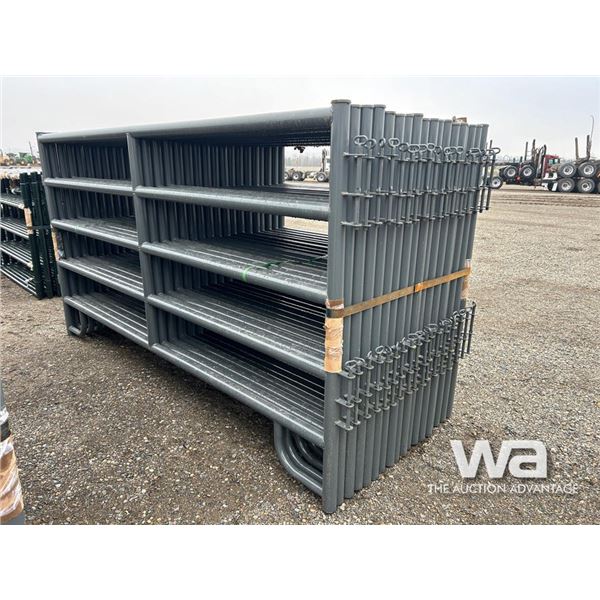 (18) 5X9.5 FT. GREY LIVESTOCK PANELS