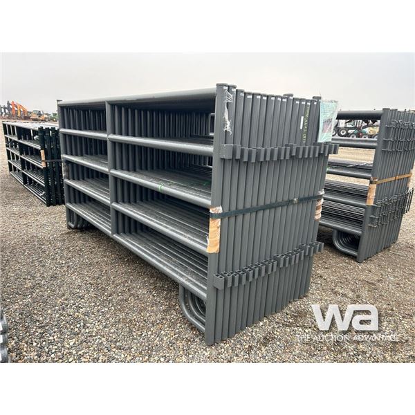 (18) 5X9.5 FT. GREY LIVESTOCK PANELS