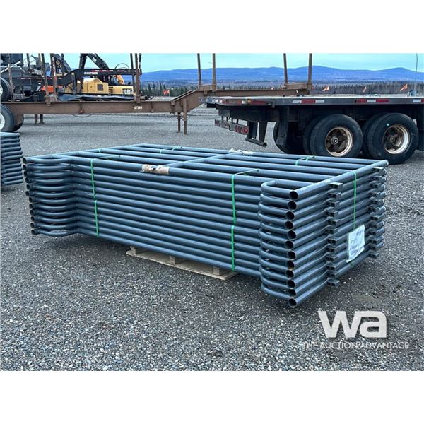 (12) 5X9.5 FT GREY LIVESTOCK PANELS