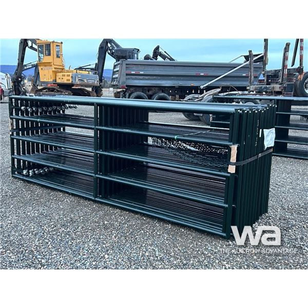 (24) 4X12 FT. GREEN RANCH GATES