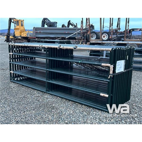 (24) 4X12 FT. GREEN RANCH GATES