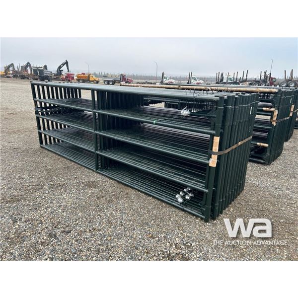 (24) 4X12 FT. GREEN RANCH GATES