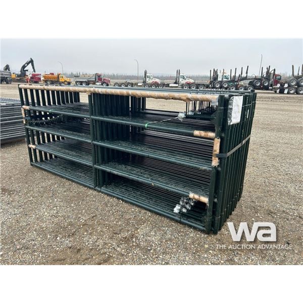 (24) 4X10 FT. GREEN RANCH GATES