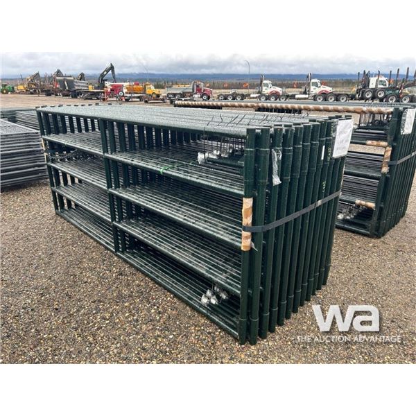 (24) 4X10 FT. GREEN RANCH GATES