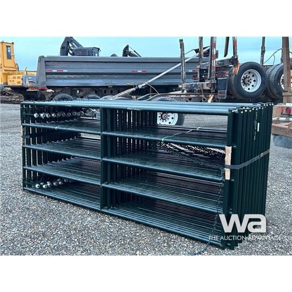 (24) 4X10 FT. GREEN RANCH GATES
