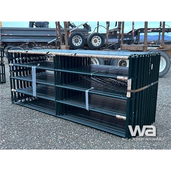 (24) 4X10 FT. GREEN RANCH GATES