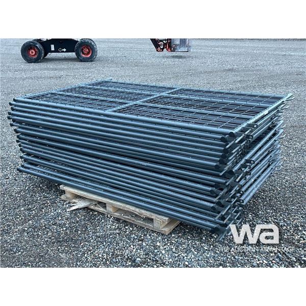 (20) 4X7 FT GREY LIVESTOCK PANELS