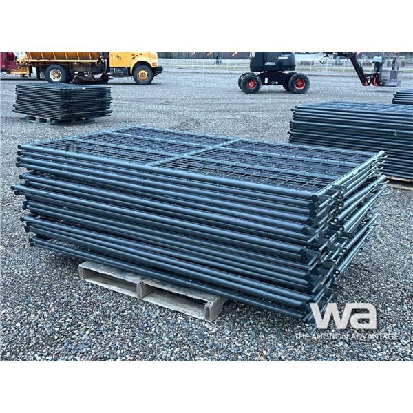 (20) 4X7 FT GREY LIVESTOCK PANELS