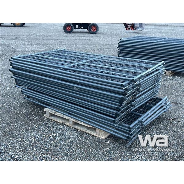 (20) 4X7 FT GREY LIVESTOCK PANELS