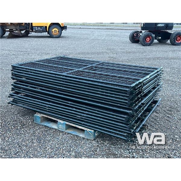 (18) 4X7 FT GREEN LIVESTOCK PANELS