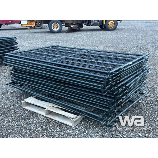 (18) 4X7 FT GREEN LIVESTOCK PANELS