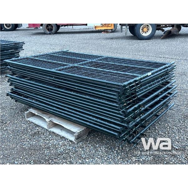 (18) 4X7 FT GREEN LIVESTOCK PANELS