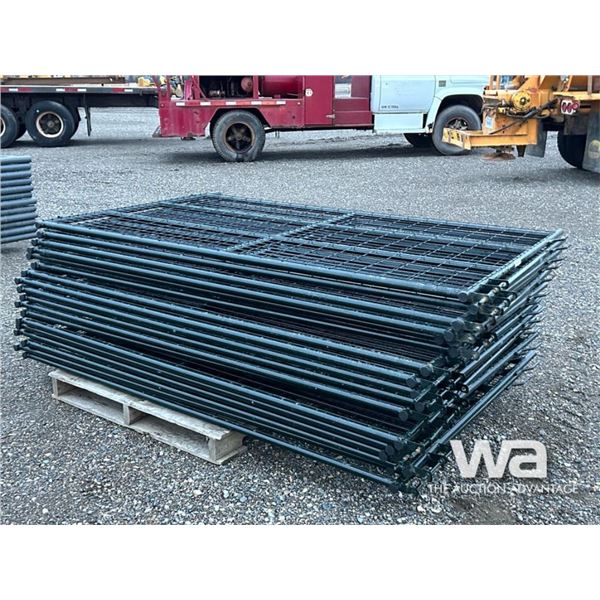 (18) 4X7 FT GREEN LIVESTOCK PANELS