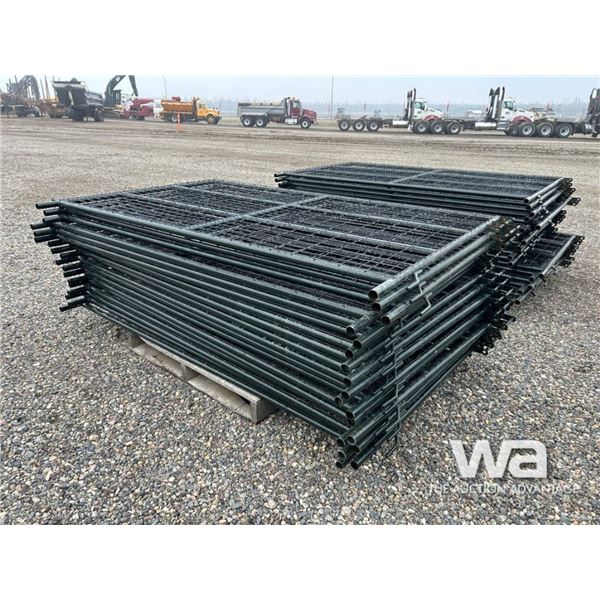 (18) 4X7 FT. GREEN LIVESTOCK PANELS