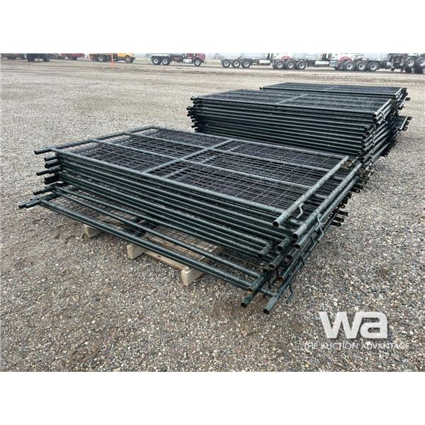 (12) 4X7 FT. GREEN LIVESTOCK PANELS