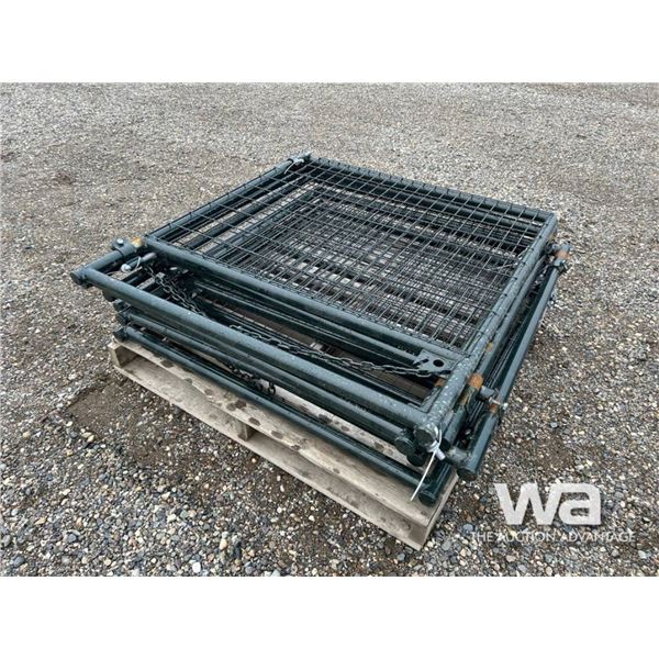 (6) 4X4 FT. GREEN GATES