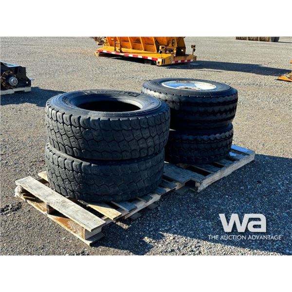 (4) MICHELIN STEER TIRES