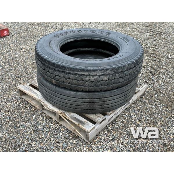 (2) 11R24.5 TIRES