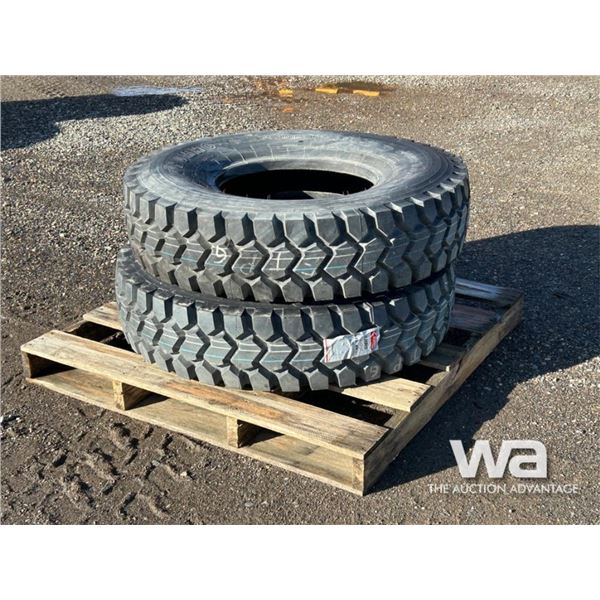 (2) KUMHO POWER FLEET 934 11.00R20 TIRES