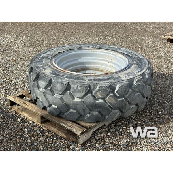 FIRESTONE 400/75-28 ZOOM BOOM TIRE ON RIM
