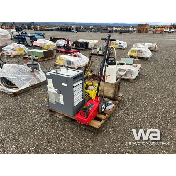 GAS FURNACE, 1 IN.  AIR WRENCHES, FLOOR JACK
