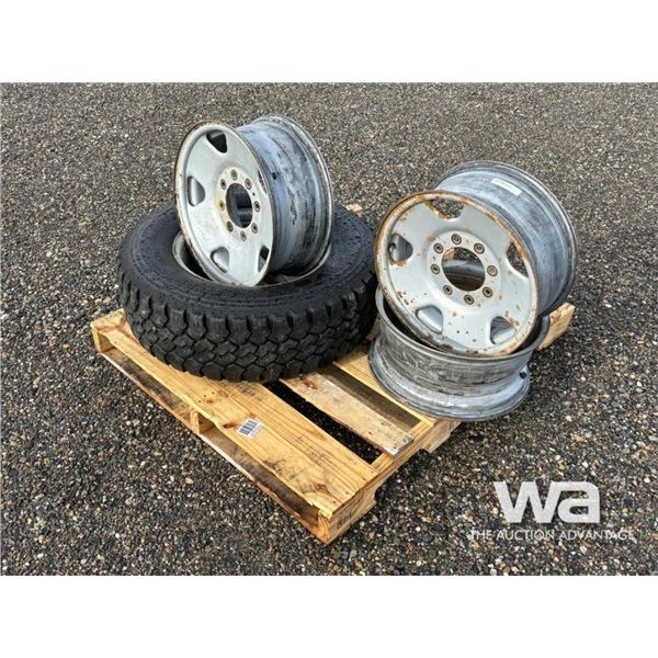 (4) 8 BOLT FORD 17 IN. RIMS