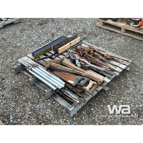 LOAD BINDERS, BROOM HEADS, SAWS, BRACKETS