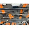 Image 12 : (2) PORTA POWERS, BARREL DOLLY, GREASE GUNS