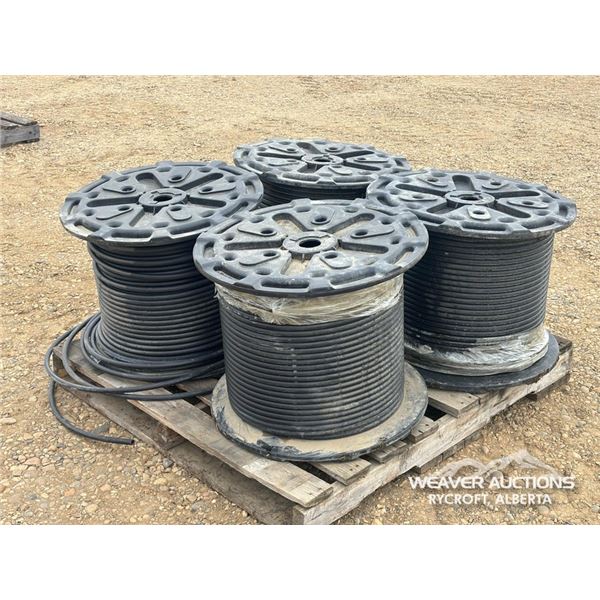 (4) ROLLS OF PLASTIC TUBING