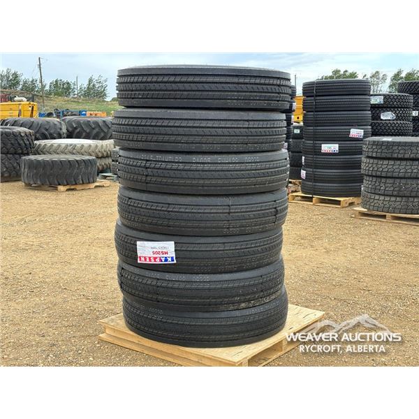 (7) KAPSEN 11R24.5 TRUCK TIRES