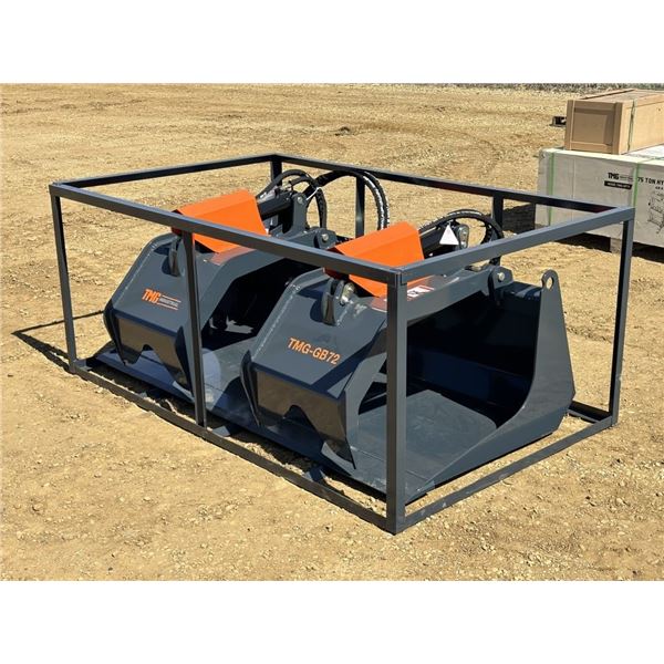 TMG 72 IN. HYD SKID STEER GRAPPLE BUCKET
