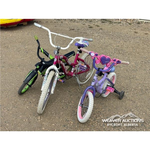 (3) KIDS BIKES