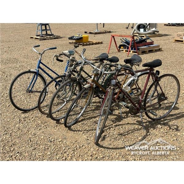 (5) VINTAGE BIKES