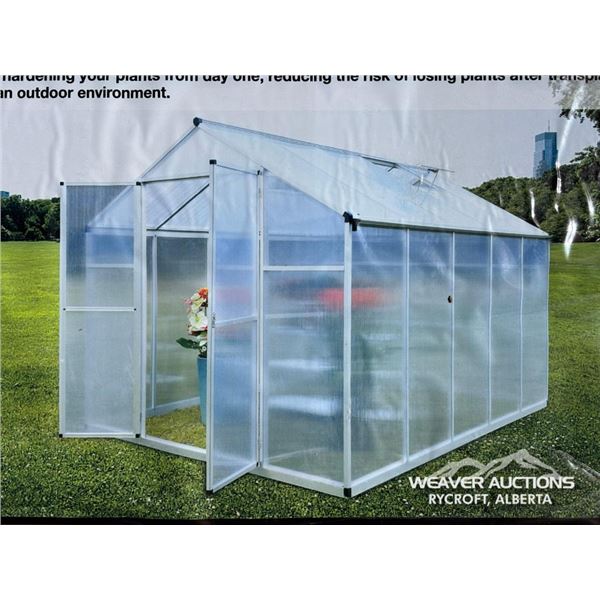 TMG 8 X 10 FT. ALUMINUM FRAME GREENHOUSE