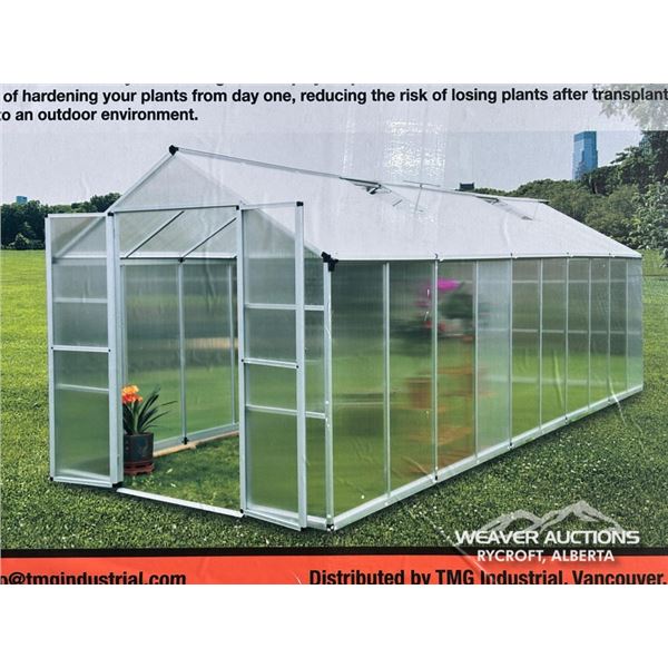 TMG 8 X 20 FT. ALUMINUM FRAME GREENHOUSE