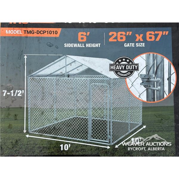 TMG 10 X 10 FT. OUTDOOR DOG KENNEL