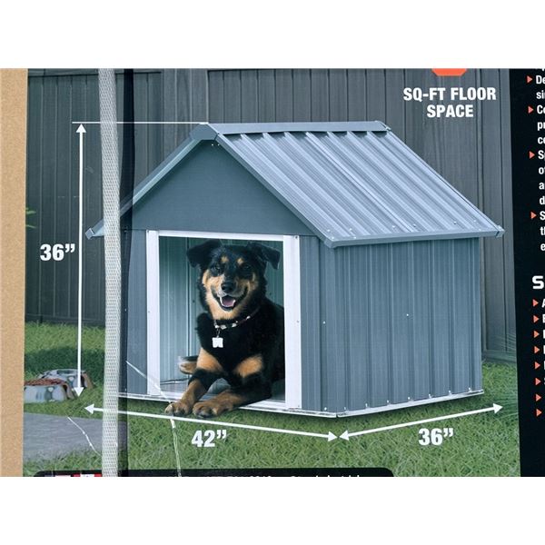 TMG 36 X 42 IN. METAL DOG HOUSE