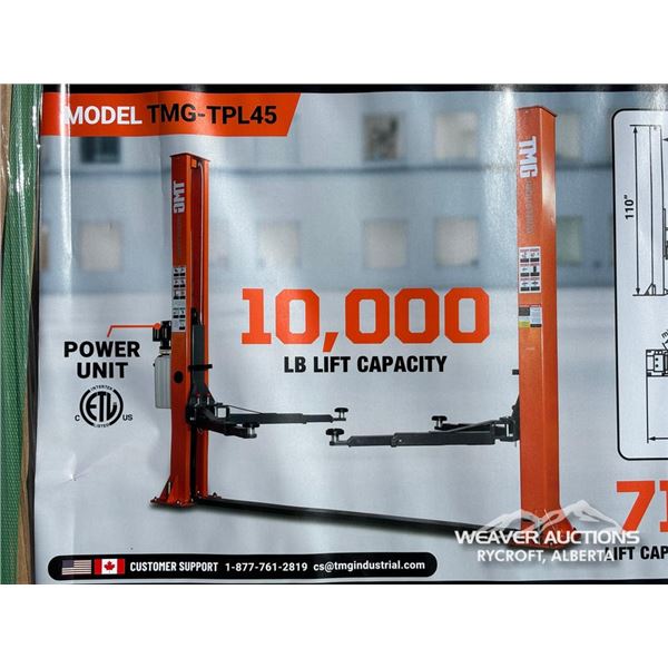 TMG 10,000 LB  TWO POST AUTO LIFT
