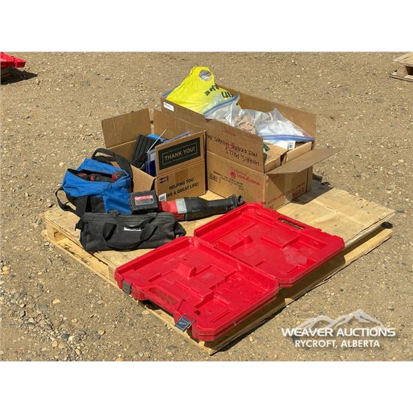 PALLET OF ASSORTED SHOP TOOLS