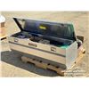 Image 1 : ALUMINUM TOOL BOX W/MISC SHOP PARTS