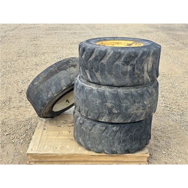 (4) 12-16.5 SKID STEER TIRES & RIMS