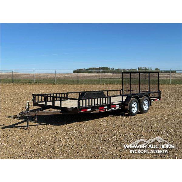 2023 DOUBLE A EUT77-18 T/A 18 FT EQUIPMENT TRAILER