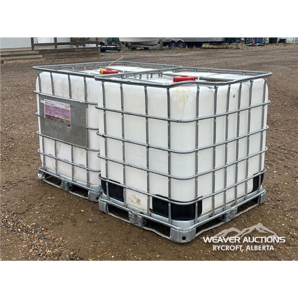 (2) 1000 LITRE POLY TOTES