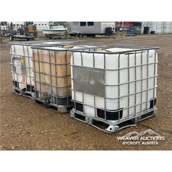 (3) 1000 LITRE POLY TOTES