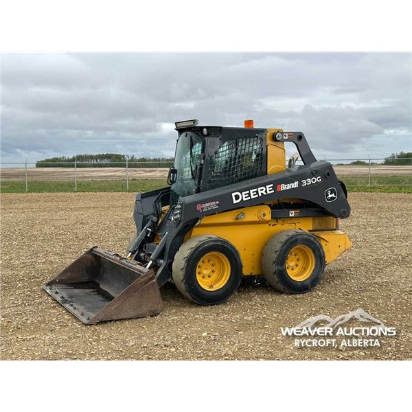 2017 JOHN DEERE 330G 2-SPEED SKID STEER LOADER