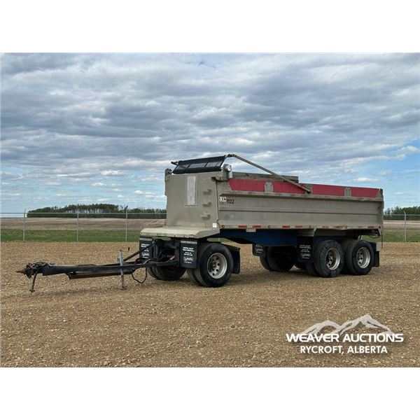 1992 TROJAN 20 FT. TRIDEM PUP DUMP TRAILER