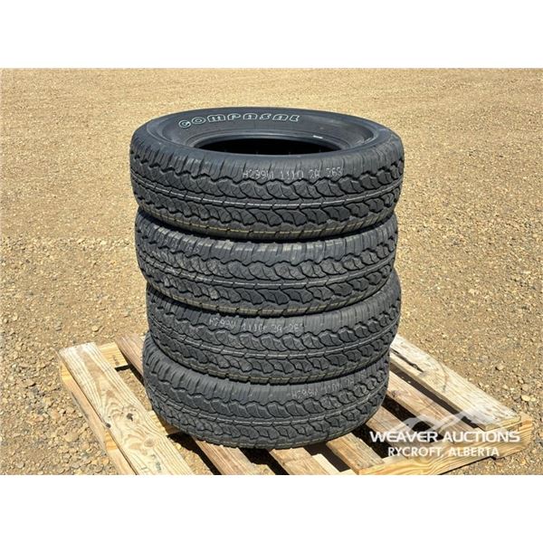(4) COMPASAL 245/75R17 TIRES