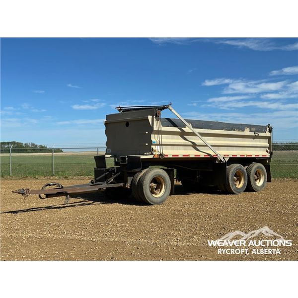 1989 TROJAN TRIDEM PUP DUMP TRAILER